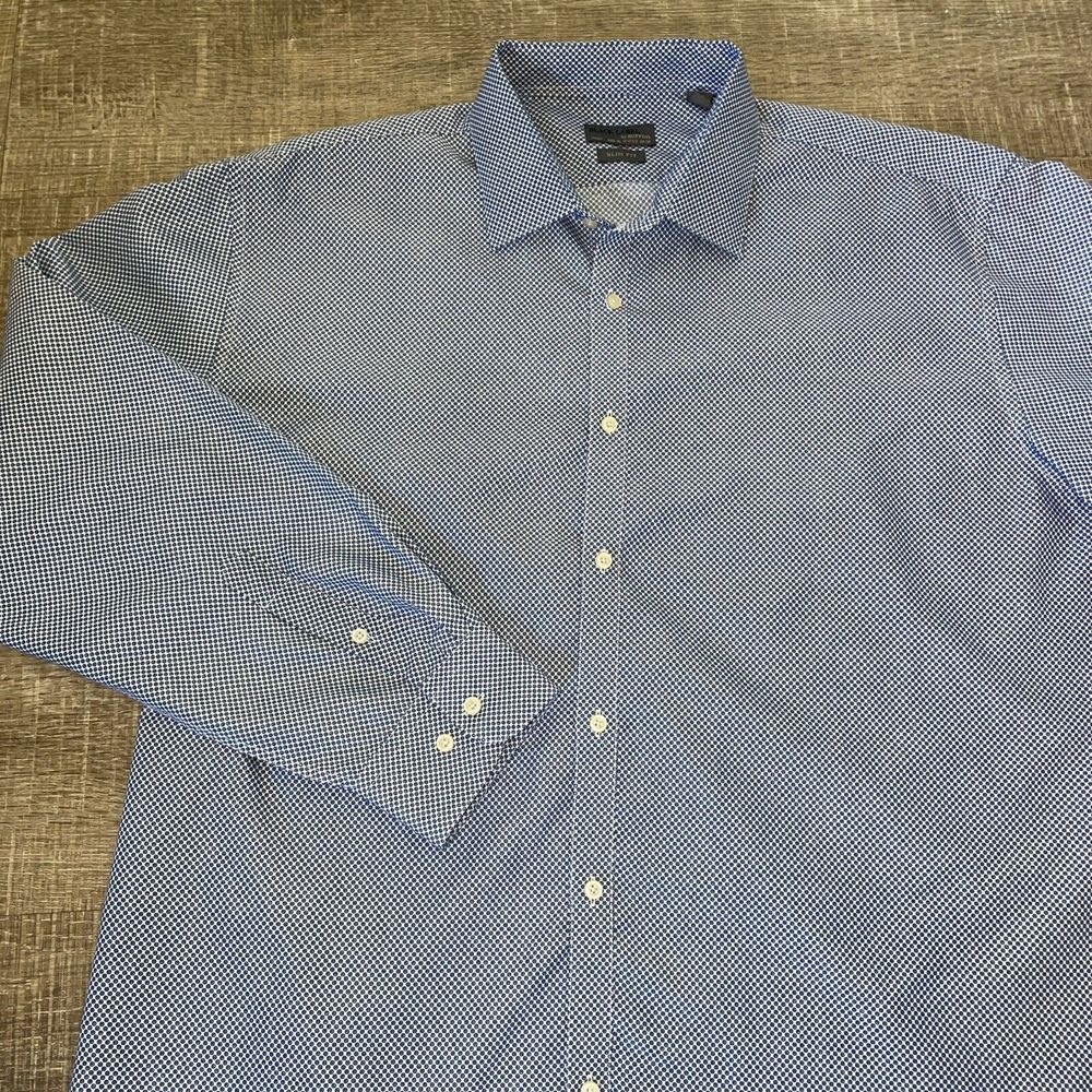 Ruffini Black Label Men's Slim Fit Long Sleeve Button Up Dress Shirt Size XL 17